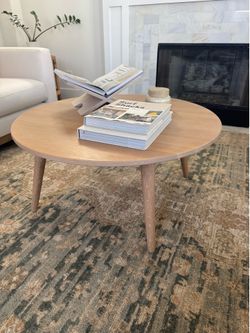 White oak coffee table