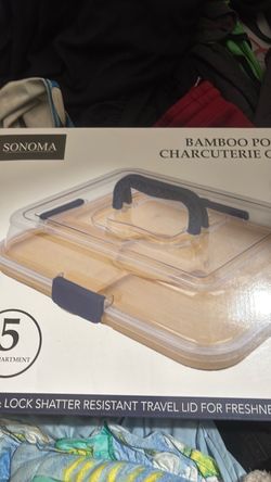 Bamboo Portable Charcuterie Carrier