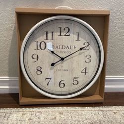 Allen + Roth 22” Round Large Clock NEW