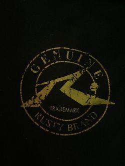Rusty Brand hooded sweater (size large)