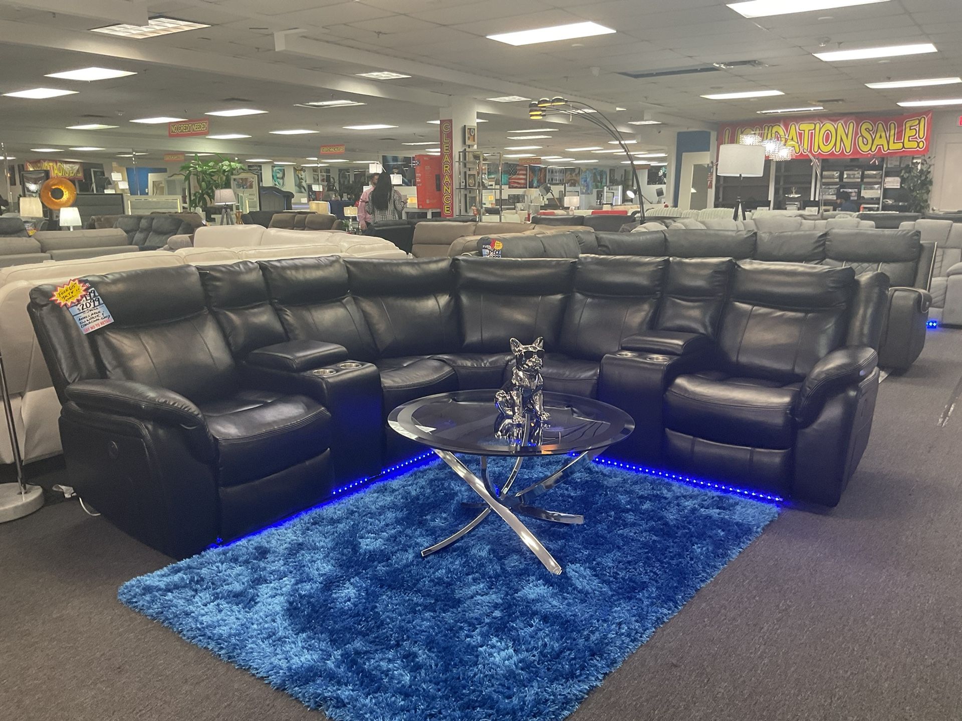 🇺🇸FURNITURE TAX SEASON SALE 🔥MODERN LED SOFA & LOVESEAT SET 40% OFF RETAIL‼️