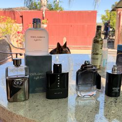 Men’s authentic cologne fragrances Gucci Prada Dolce & Gabbana Coach