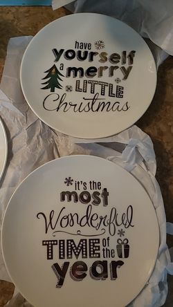 Christmas plates