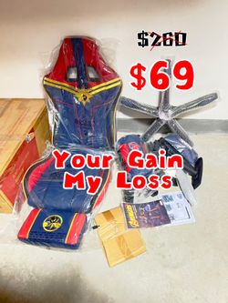 Brand New in box Marvel Gaming Chair Final Clearance $69 PRICE FIRM
