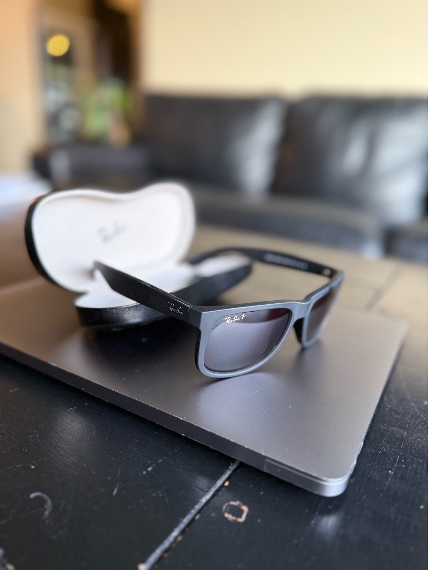 Ray Ban polarized sunglasses with case