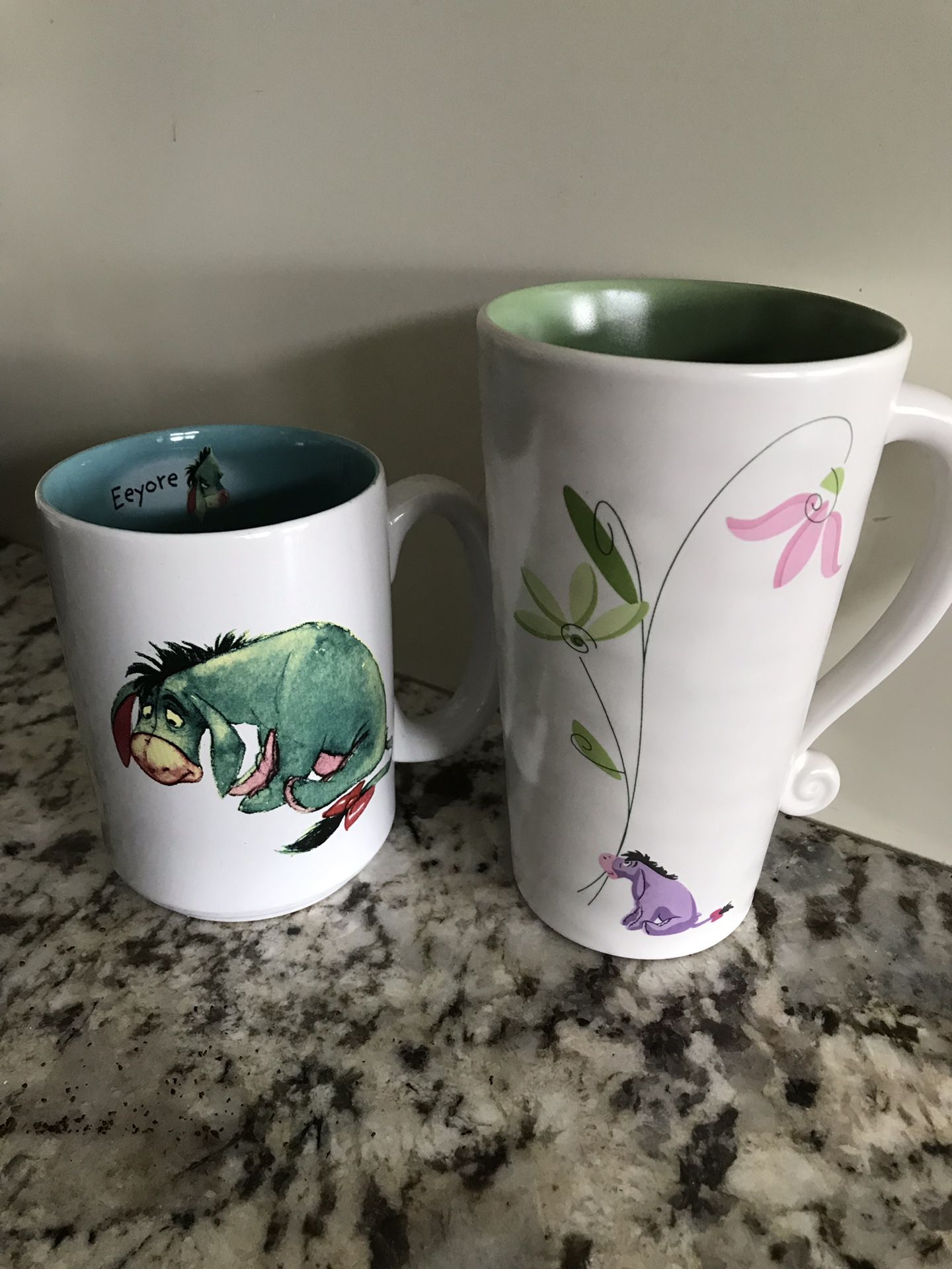 2 Disney store Eeyore mugs