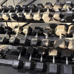 Vesta Fitness Cast Iron Hex Dumbbells – $1.29per lb