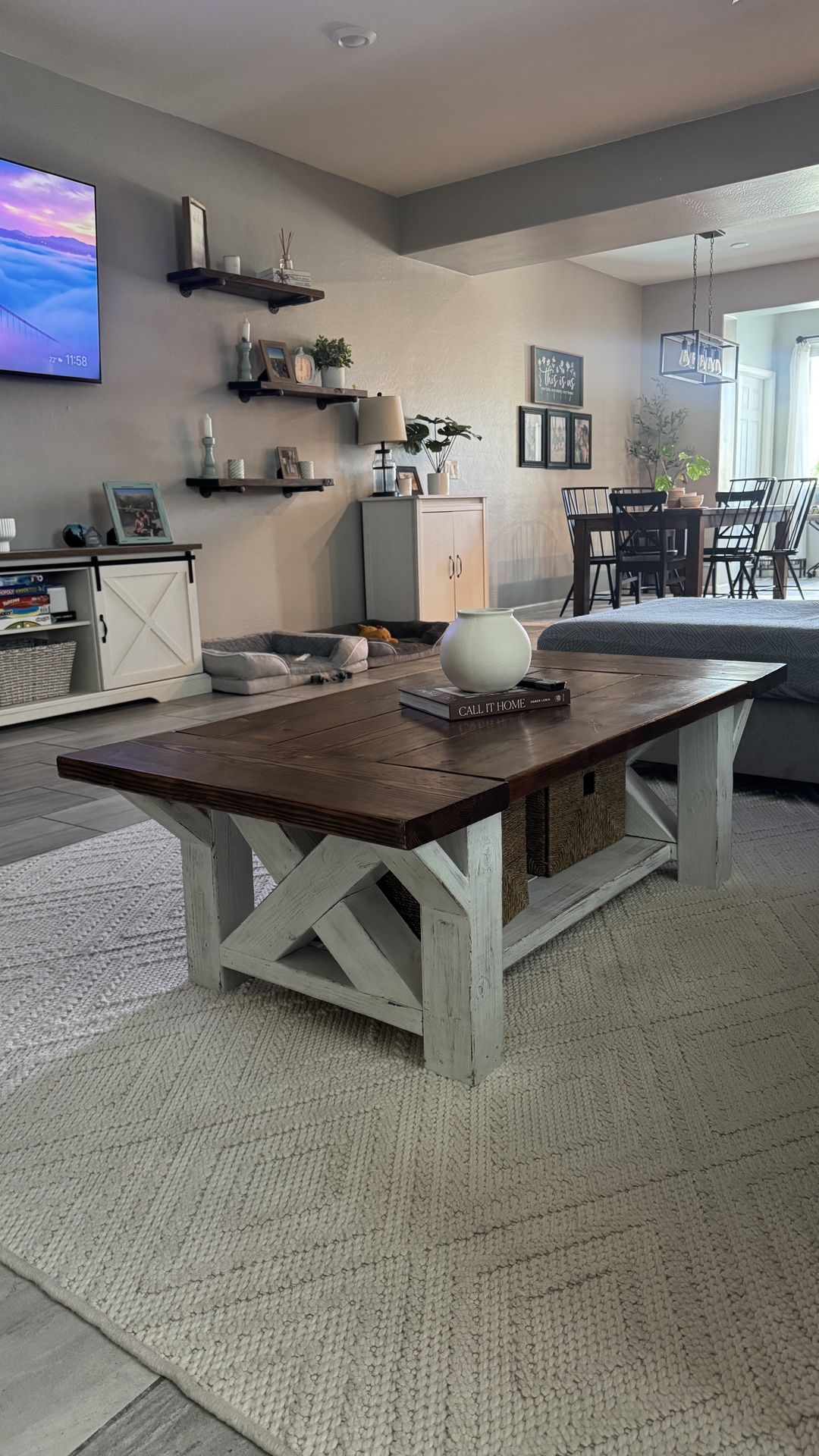 Solid Wood Custom Coffee Table 