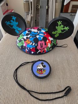 Disney Mickey Mouse hat and light up necklace