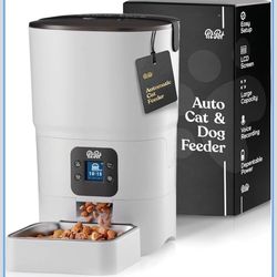 Smart Automatic Cat Feeder - 6-L Reliable Automatic Cat Food Dispenser with Disp