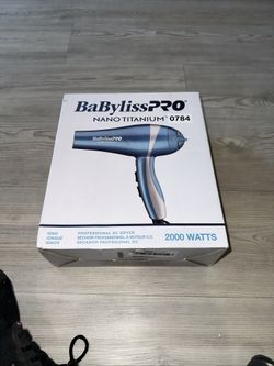 BaBylissPRO Nano Titanium Professional Lightweight Hair Dryer Blue EUC
