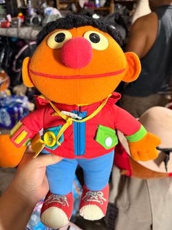 Sesame Street Ernie Learn to Dress Plush Doll