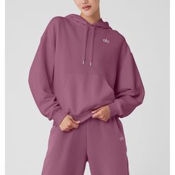 ALO accolade hoodie - soft mulberry