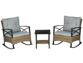 Patio Rocking Chair Set