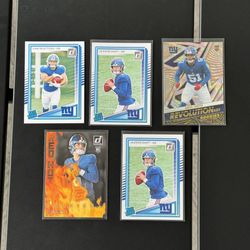 2024 Panini Donruss Rated Rookie - Jaxson Dart Cam Skattebo Football Cards