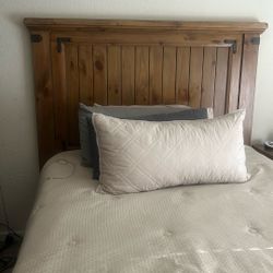 headboard, Nightstand, And  Five  Dresser drawers dresser