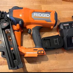 RIDGID Framing Nailer,Battery and Charger