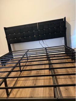 King bed frame with Gaming chair and Couch