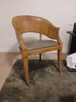 Austrian biedermeier style armchair mid century art deco