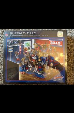 NFL Shop Buffalo Bills Purebred Fans 18'' x 24'' A Real Nailbiter 500-Piece Puzzle