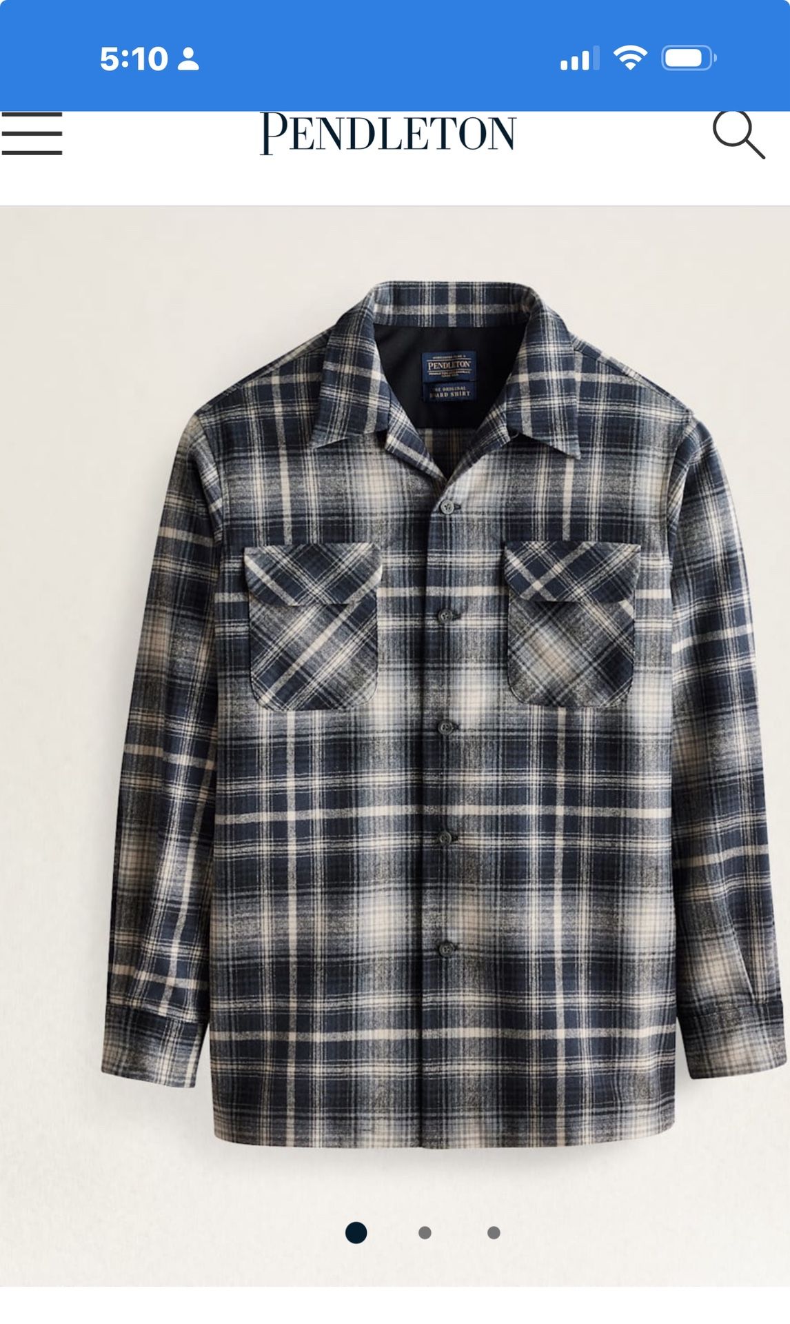 Pendleton Size Large Still In Plastic