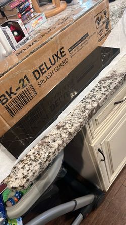 Black Marble Splash Guard Or Threshold 