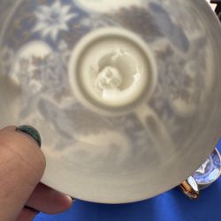 Vintage Imperial Peacock Hidden Geisha  Lithophane Japanese Porcelain China Tea Set