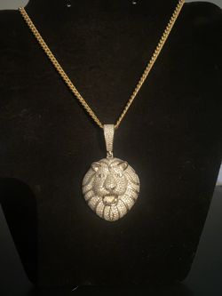 Real Diamond Tiger Pendant 