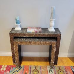 Console Table Gold & Silver