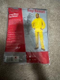 NORTHWEST TERRITORY 2 Piece Deluxe Vinyl Rainsuit blue  L/XL