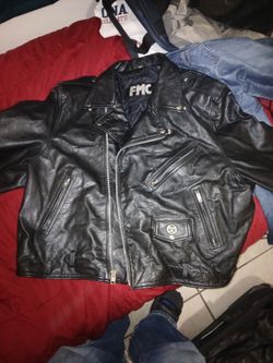 Mena Leather Motorcycle Biker Jacket