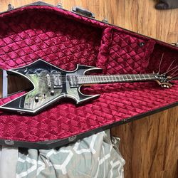 BC Rich Custom Electric Guitar With Coffin Case 