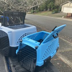 Small Dog Cat Rabbit Bunny Kennel Crate Carrier Like New 24" L by 14” W by 14” H $25 Each