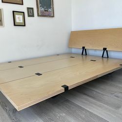 Floyd Platform Bed & Headboard / Queen / Natural Birch