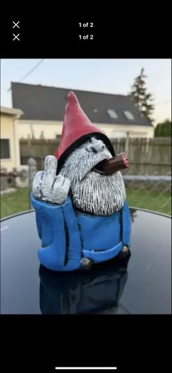 The Naughty Gnome Statue
