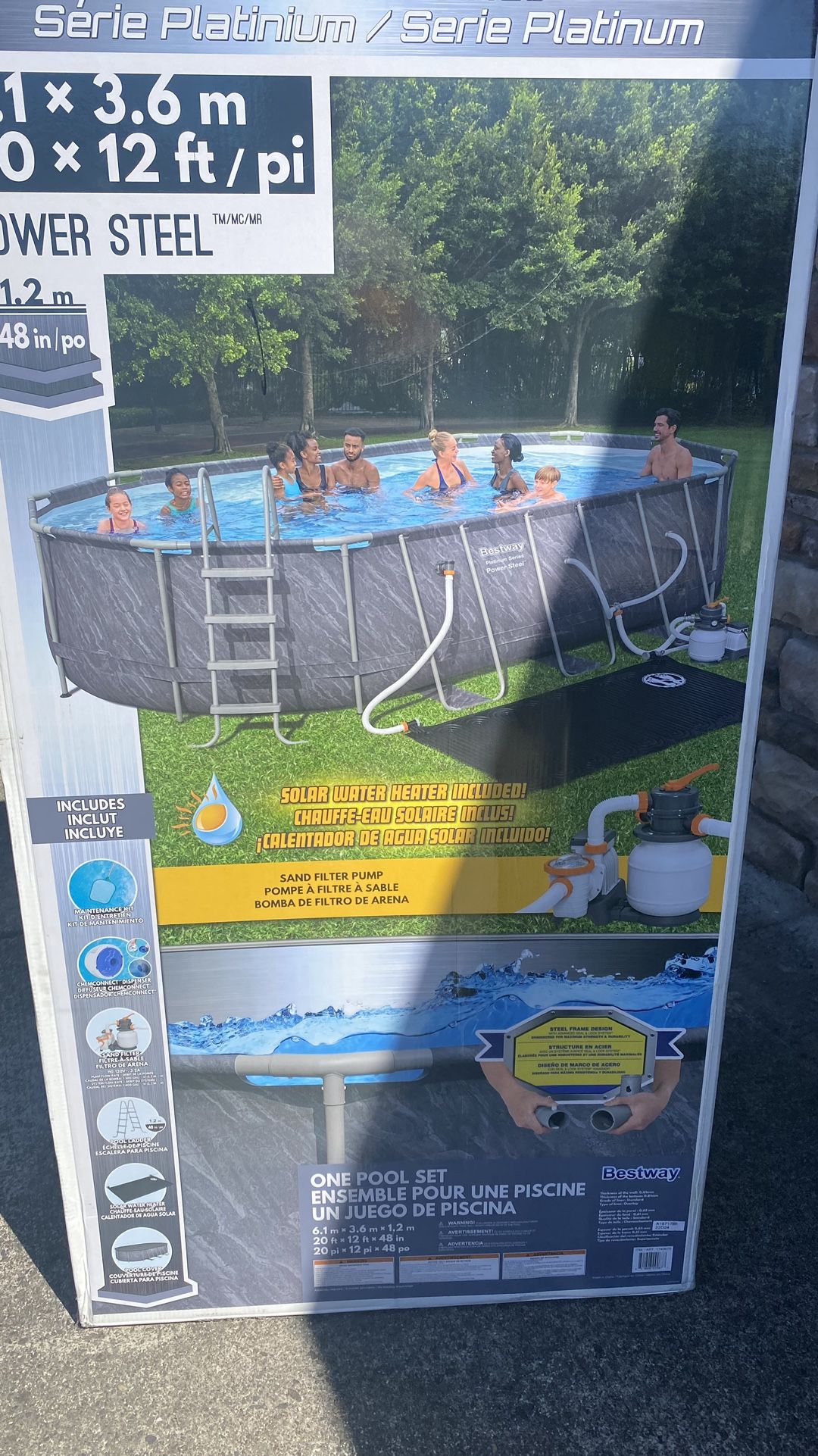 Solar Heating Pool 20x12 BRAND NEW Perfect For This Hot Summer