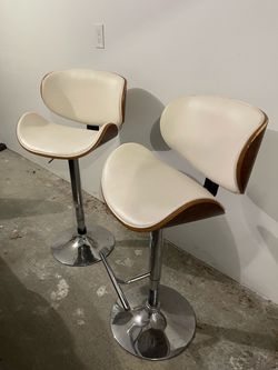 Set of 2 Adjustable Bar Stools