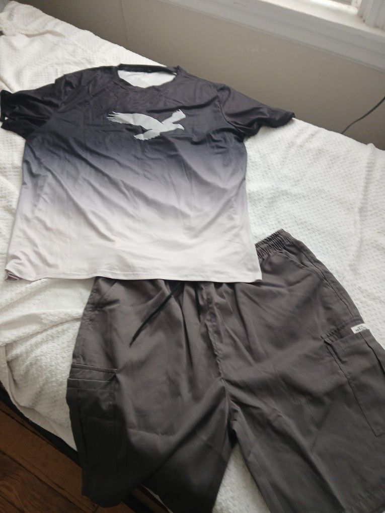 Dri Fit 2x Shirt, 2x Grey comfortable cargo shorts