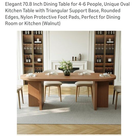 Elegant 70.8 Inch Dining Table 