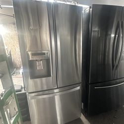 Kenmore French Door Apt Size 33” Stainless Steel Fridge We Deliver And Install👨🏻‍🔧🚚