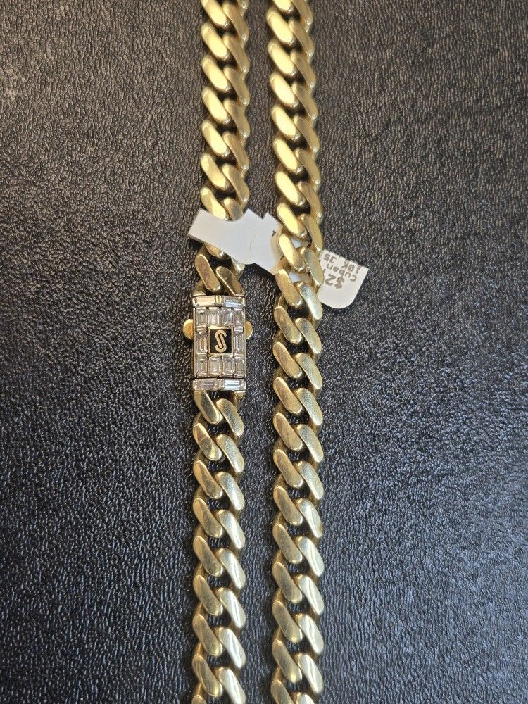 10k Yellow Gold Cuban Chain