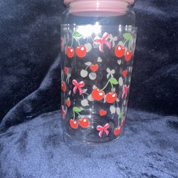 Cherry’s & Pink Bows Cup