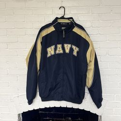 Vintage Navy Football Jacket 