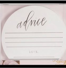 25 Advice coasters for Party, bridal showers, weddings engagement birthday, anniv party Thumbnail