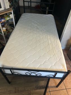 Twin Bed Frame and Mattress