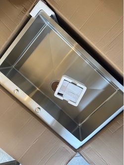 New stainless steel sink