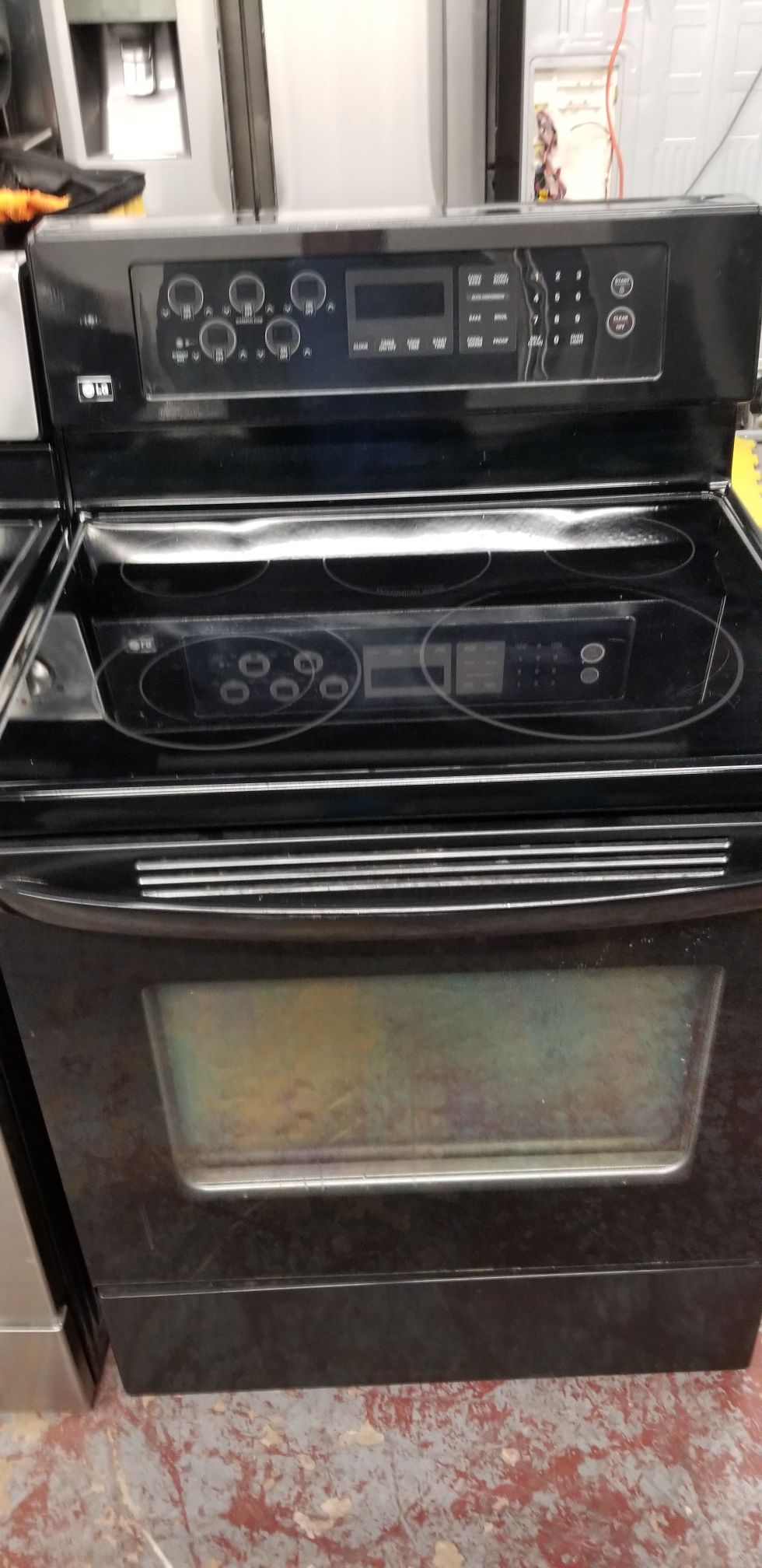 Lg electric glass top stove