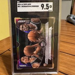 23-24 Wemby Rookie Cards Graded: SGC 9.5+ / SGC 10