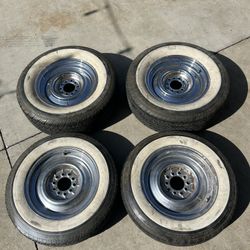 15 Inch White Wall Tires And Wheels 165 And 225S