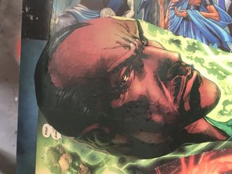 Green lantern end table